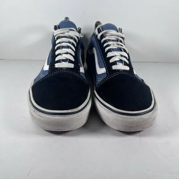 Vans Old Skool Two Tone Blue Lace Up Athletic Skateboard Shoes Men's Size 8.5 - Picture 2 of 8